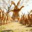 Hare among rabbits