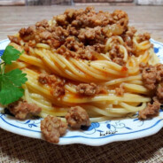 Макароны с мясом