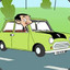 Mr. Bean Green Car