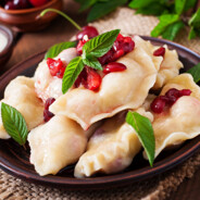 dumplings with cherries