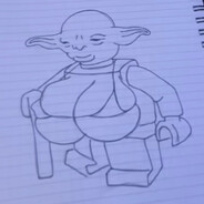 Yoda with a rack