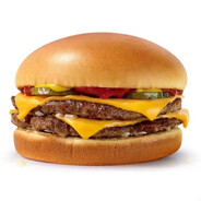 双层吉士汉堡包