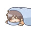 眠っている