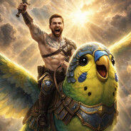 Brave the budgie