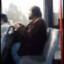 Mann im Bus