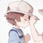 一个可爱的蓝孩子