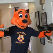 Cool Cat Uses His Gun