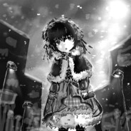 卖滑稽的小女孩