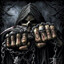 Badass Hooded Skeleton