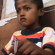 Kid smoking a cigarette