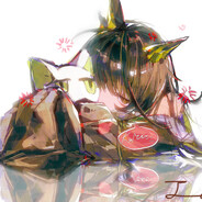 柴喵用橘子泡开水喝