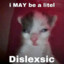 I MAY be a litel dislexsic