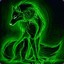 green wolf