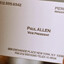 Paul Allen&#039;s card