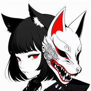 九尾狐と狐 kitsune