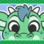 Funny Green Dragon