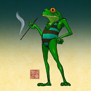 Grenouille qui fume