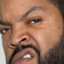 Ice cube is black