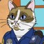 Officer Meow Meow Fuzzy Face