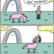 a magical unicorn