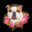 Bulldog in Flowers