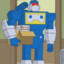 Soundwave holds a box