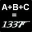 A + B + C = 1337