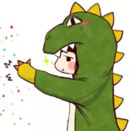 一只拿狙的小恐龙