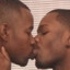 two straight niggas kissing