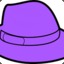 purple hat