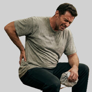 Huge ache man