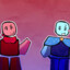 Red and Blue