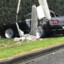 Car hits power pole in Taradale