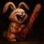 A Cute Bunny With A Chainsaw