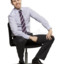 business man sitting in chair