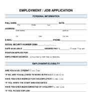 Job Application Form