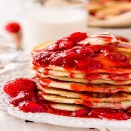 Strawberry pancakes