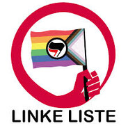 Links-Grün versiffte Zecke