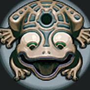 Frog from hit game Zuma Deluxe