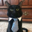 cat with tie