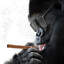 ape with a keyboard
