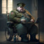 fat gamer in wheelchair RL