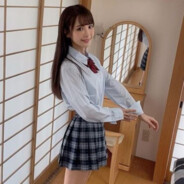 素人の女子大学生中出