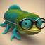 smart eel with glasses avatar