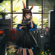 我对兔兔一心一意