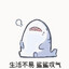 鲨鲨叹气。