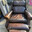 the leather sofa