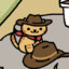 silly cat in cowboy hat