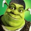 Shrek with the airpods