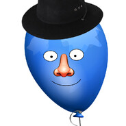 Blå ballong